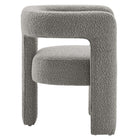 Modway Kayla Boucle Upholstered Armchair - Light Grey-Dense Foam Padding
