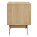 Modway Soma 2-Drawer Nightstand - Oak-Non-Marking Foot Pads