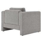 Modway Visible Boucle Fabric Armchair - Light Grey-Assembly Required