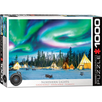 Eurographics Northern Lights, Yellowknife Puzzle - 1000 Pieces-Recycled board