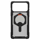 UAG Plasma XTE Compatible with MagSafe Rugged Case for iPhone 17 Pro Max - Black/Pop Orange-Integrated Kickstand