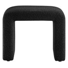 Modway Simba Boucle Fabric Waterfall Stool - Black-7