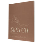 Gry Mattr Sketchbook - 90 lb - Perfect Bound - 80 Sheets - Tan-Ideal for charcoal, pastel and pencil media