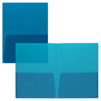 Staples Poly Report Cover - Letter Size - Translucent Blue-Poly Material