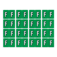 Pendaflex A-Z Light Green End Tab Filing Labels - F - 240 Pack-Compatible with DataFile L8701 series labels