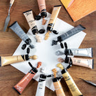 Mont Marte Gold and Silver Acrylic Paint 12-Piece Set - Metallic-Semi-opaque finish helps the metallic colours stand out on dark surfaces