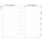 Day-Timer 2027 Two Page Per Month Planner Refill - Portable Size - 6-3/4" H x 3-3/4" W - English-12 months tabbed: January 2027 - December 2027