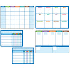 TREND enterprises Planner Sheets Wipe-Off Learning Set - 5 Sheets-Package reseals for easy storage