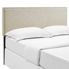 Modway Phoebe Upholstered Fabric Queen Headboard - Beige-Solid Wood Frame