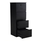 Koss 4-Drawer Vertical Filing Cabinet - Espresso-Letter/Legal hanging files