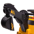 Aosom 3-in-1 Kids Ride-On Excavator with Music - Yellow-Control the excavator with foot sliding, promoting active play 