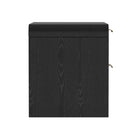 Manhattan Comfort Grace 28" Modern 2-Drawer Nightstand - Black and Gold-10