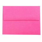 JAM Paper A2 Coloured Invitation Envelopes - 4.375 x 5.75 - Ultra Fuchsia Pink - 50 Pack-Our envelopes are made from 24 lb paper and feature a straight flap gum closure with a smooth finish