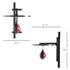 Soozier Speed Bag Platform Speedball Frame Wall Mounted Boxing MMA Workout Punching Bag-Can be well held in place onto the wall with sturdy steel bracket  