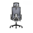 Kopplen Office Chair with Headrest & Armrests - Grey-Personalized lumbar height & tilt-adjustable backrest.