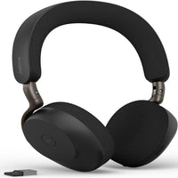 Jabra Evolve3 75 MS USB-A PAD-A built‑in rechargeable battery provides up to 22 hours of talk time or 110 hours of music, with rapid charging that delivers up to 5 hours of use from just 5 minutes of charging