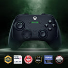Razer Wolverine V3 Pro (Xbox Licensed) Wireless Controller for XBSX / PC - Black -Razer pro hypertriggers: Instant Response with Lightning-Fast Mouse Click Triggers. Toggle between instant actuation with zero travel time and ultra-precise analog control via two easy-access slide-locks on the controller’s underside. Be fully immersed in the action and feel every trigger pull with integrated haptic vibrations