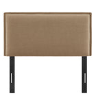 Modway Camille Upholstered Linen Blend Twin Size Headboard - Almond-Adjustable Mounting Positions