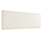 Modway Sparta Weave Wall-Mount Vegan Leather King Headboard - Natural Beige-King Size Headboard Only