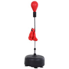 Soozier Boxing Bag Set with 6 Suction Cups and Boxing Gloves-Height adjusts to four positions for personalized training levels