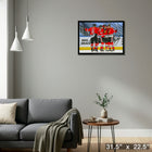 Chicago Blackhawks Goal Celebration - Framed Canvas - 31" x 22"-Ready to hang - arrives fully assembled
