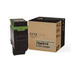 Ecotone Lexmark 75M10Y0 Reman Toner Cartridge - Standard Yield - Yellow-Standard-yield capacity is ideal for everyday office printing