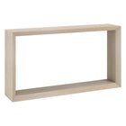 Hudson&Canal Osmond 55"W Console Table - Alder White-A modern contemporary design for your entryway, living room, den, and more