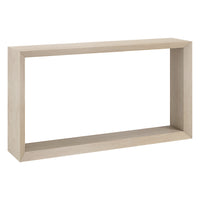 Hudson&Canal Osmond 55"W Console Table - Alder White-A modern contemporary design for your entryway, living room, den, and more