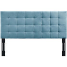 Modway Paisley Tufted Upholstered Performance Velvet Full/Queen Headboard - Sea Blue-Soft Performance Velvet Upholstery