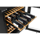Kucht 24" Dual‑Zone 52‑Bottle Wine Cooler - Panel Ready-132 L & 52 Bottles.