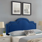 Modway Belinda Performance Velvet King/California King Headboard - Navy-3 Mounting Positions