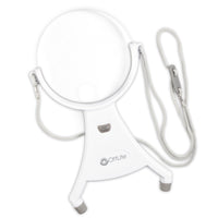 OttLite 4" Hands-Free LED Magnifier - White-Crystal-clear rimless lens for uninterrupted viewing