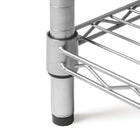 Seville Classics 5-Tier Steel Shelving - 60" H x 30" W x 14" D-Weight capacity per shelf on levelling feet: 300 pounds