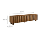 Modway Sorren Scalloped 71" Wood TV Stand - Walnut-Scalloped Door Design