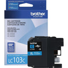 Brother LC103 Cyan Ink Cartridge, High Yield (LC103CS)-High-yield ink cartridge, up to 600 pages