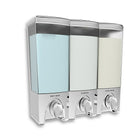 Better Living Clear Choice Dispenser 3 - Chrome-Eliminates shower bottle clutter and container lifts off the wall for easy cleaning and re-filling