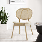 Modway Malina Wood Dining Side Chair - Grey-DINING ARMCHAIR - A warm accent to your dining table, family room, office desk, or vanity, Malina makes a statement in the modern home. Dimensions: 19"L x 24.5"W x 31.5"H; Weight Capacity: 330 lbs.
