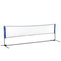 Soozier Portable Badminton Net-42.1"-61" (107-155 cm) adjustable heights for badminton, tennis, pickleball and volleyball
