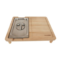 Razor Griddle Board with Lid-Use as cutting board, work surface, marinade container, warm food storage