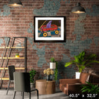 Dog Waggin 2 by Jenny Foster - Framed Print - 40" x 32"-Museum-quality reproduction with vibrant colors
