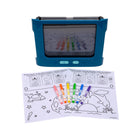 Crayola Animated Glow Board-On the go art kit: compact and lightweight with easy-to-clean surfaces for on-the-go play and repeat use