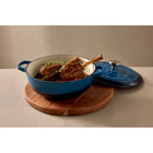 Maxwell & Williams Cast Iron - Midnight Blue - Round Casserole - 33cm-Stove to Oven Convenience