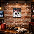 Frameworth Sidney Crosby Classic Series 2010 Olympics Golden Goal - Framed Canvas - 18.5" x 22.5"-Museum-quality art canvas professionally stretched and framed in an elegant black frame