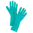 Ansell SAX987 Chemical Resistant Gloves, Nitrile, 11 Mils, 13"L, Green, Size 10, 36 Pack-Length: 13"