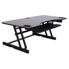 Rocelco 45" Height Adjustable Standing Desk Riser with Slide Out Retractable Keyboard Tray-Enhanced Vertical Range (EVR)