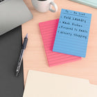 Staples Lined Ultra Sticky Notes - 4" x 6" - Golden Hour Collection - 6 Pack-Each pad contains 100 sheets