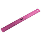 JAM Paper Strong Aluminum Ruler - 12" - Fuchsia Metallic-Colour: Fuchsia Stainless Steel