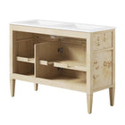 Modway Elysian 48" Double Sink Bathroom Vanity - Burl-Burl and Mango Wood Veneer
