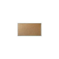 All-Purpose Cork Board with Aluminum Frame - 3' x 2'-Versatile natural corkboard features thick cork laminated to sturdy fibreboard