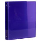 JAM Paper Plastic 1" 3-Ring Binder - Purple-Size: 1" Width | Holds up to 175 sheets of paper.